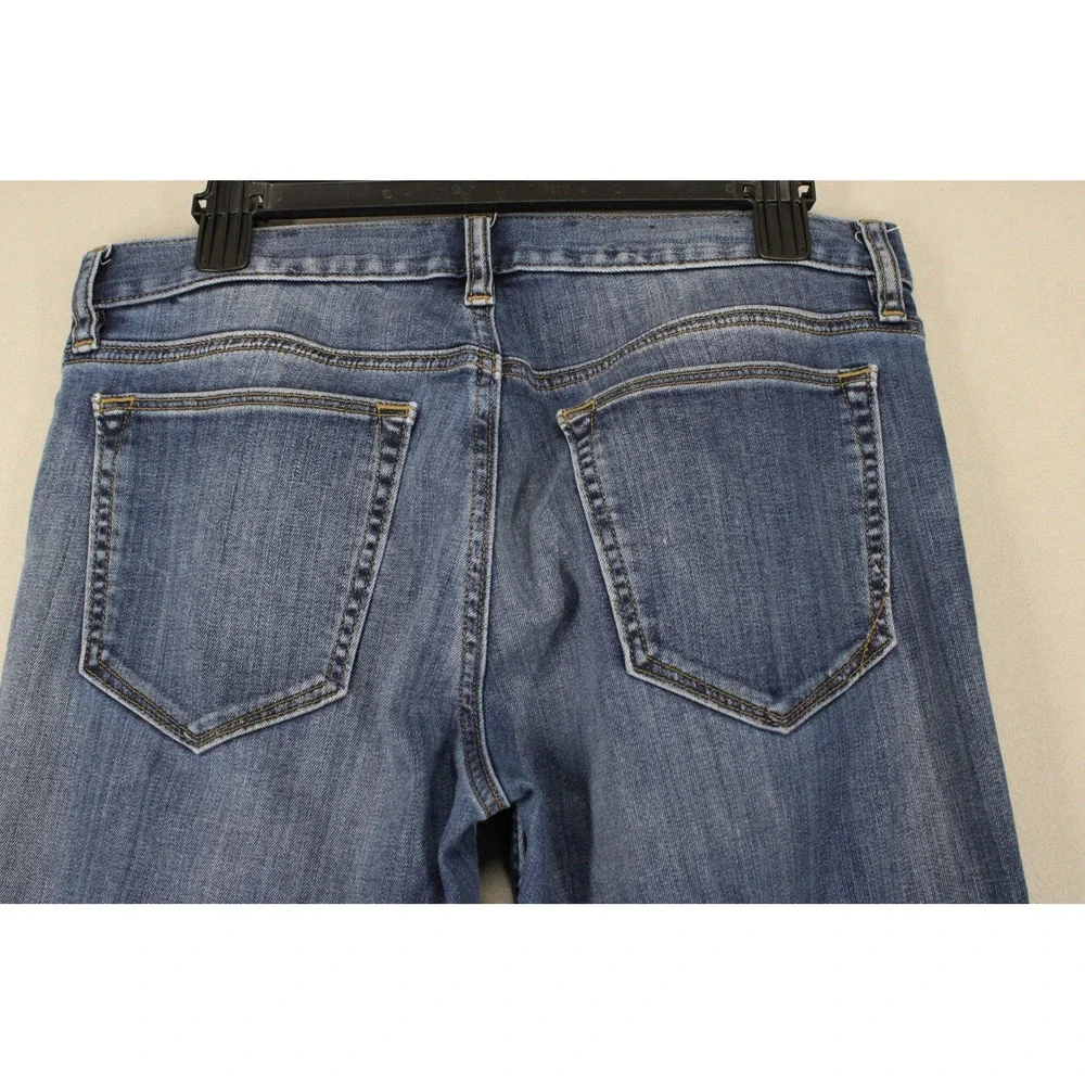 Banana Republic Jeans Traveler Slim Mens 30x21 Raw Hem Denim Cropped